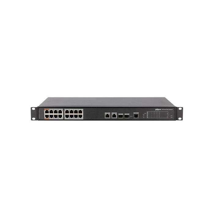 DAHUA (PFS4218-16ET-240) 16 PORT POE (16FE POE+2GE KOMBO+2GE SFP KOMBO, TOPLAM 240W POE) SWITCH