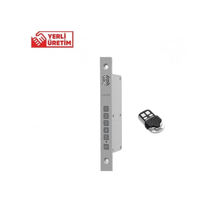 DESİ (STEELY SB) KİLİT ŞEKLİNDE TUŞ TAKIMLI MERKEZ ÜNİTE+1xU.K+2xAAPİL+MIKNATIS KAPI PENCERE ALARMI