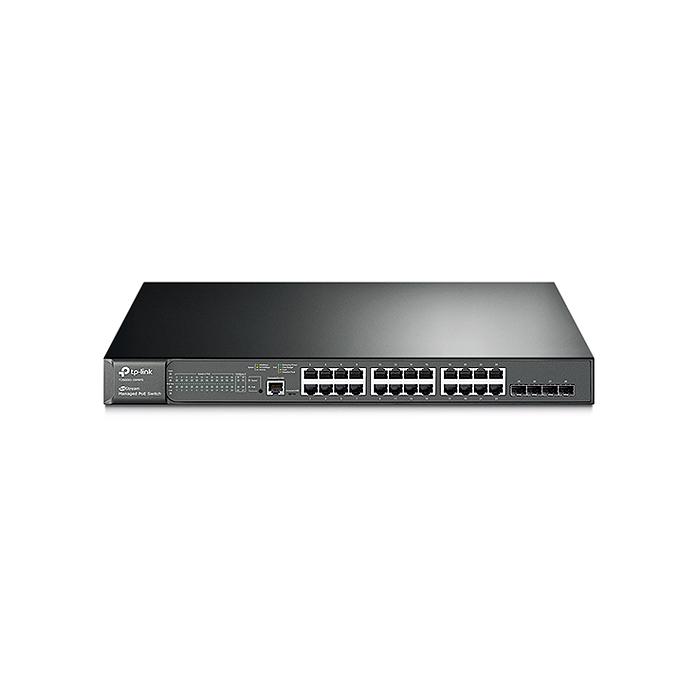 TP-LINK (T2600G-28MPS) 28 PORT 24 PORT 10/100/1000 POE 4xSFP YÖNETİLEBİLİR SWITCH-384W