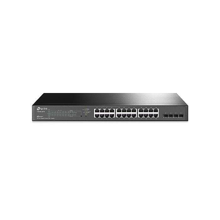 TP-LINK (T1600G-28PS) 28 PORT 24x 10/100/1000 POE 4xSFP YÖNETİLEBİLİR SWITCH-384W