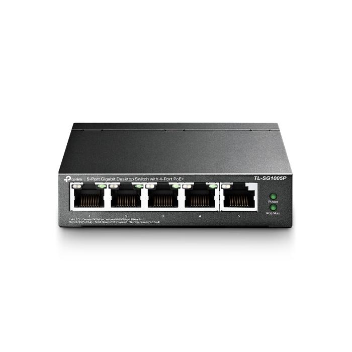 TP-LINK (TL-SG1005P) 5 PORT 4x POE 10/100/1000 SWITCH-56W