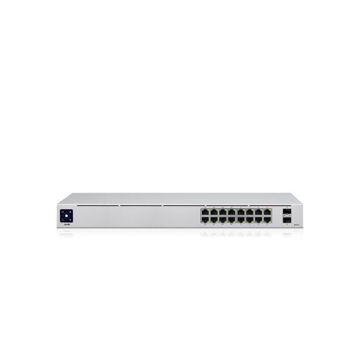 UBNT (USW-16-POE) 16x10/100/1000T (8 PORT POE) 2xSFP UPLINK PORT RACKMOUNT YÖNETİLEBİLİR 42W SWITCH