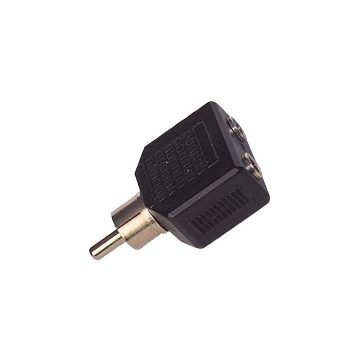 1 RCA ERKEK / 3.5 MM STEREO 2 DİŞİ ÇEVİRİCİ JACK