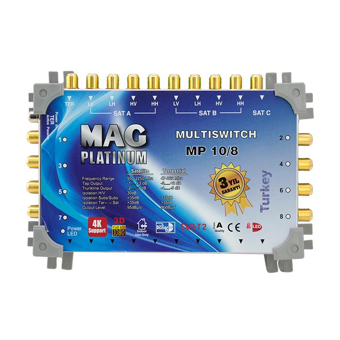 10*8 KASKATLI UYDU SANTRALİ MAG PLATINUM