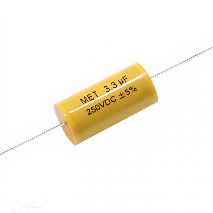3.3/250V ARAÇ HOPARLÖRÜ İÇİN TİZ AYIRMA KONDANSATÖRÜ[KUTUPSUZ]