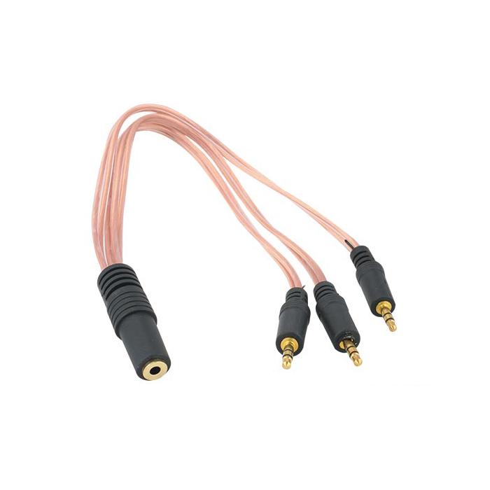 3.5 MM STEREO DİŞİ / 3 X 3.5 STEREO ERKEK 5+1 KABLO