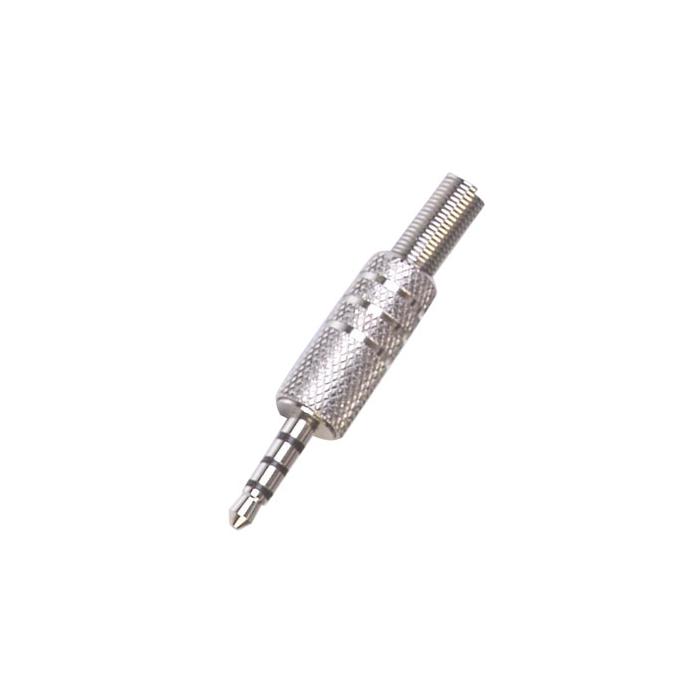 3.5 MM STEREO 3 BOĞUMLU METAL JACK FİŞ (DİSCMAN JACK)