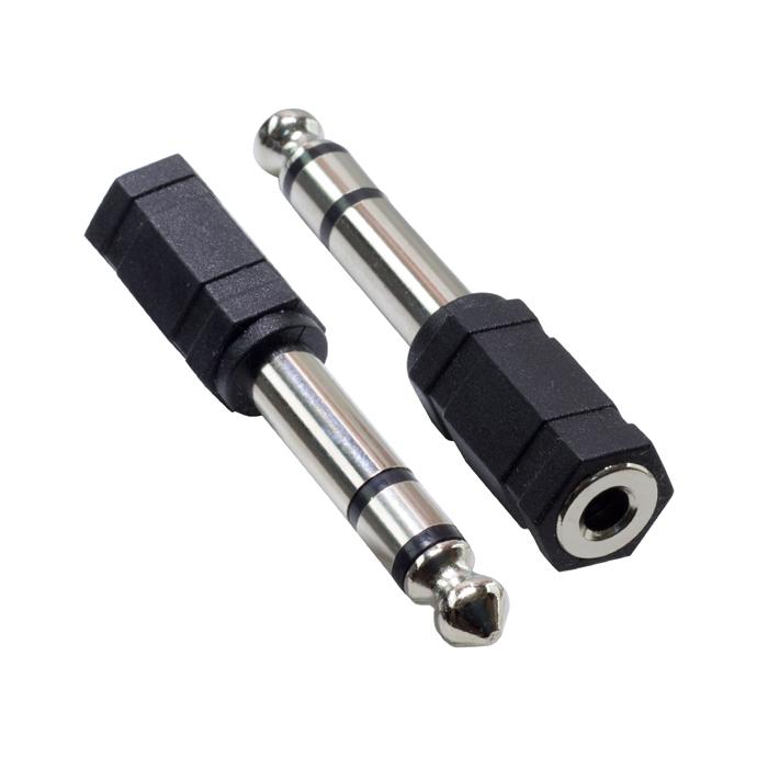 6.3 MM STEREO ERKEK/3.5MM DİŞİ ÇEVİRİCİ (3.5MM-6.3MM YÜKSELTİCİ)