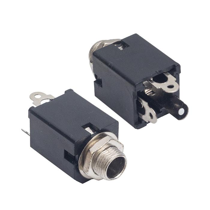 6.3 MM STEREO DİK GİTAR JACK ŞASE  (IC-261G-1)