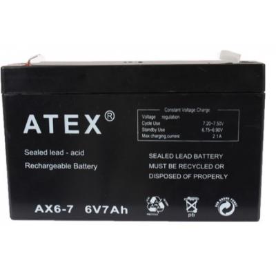 ATEX 6 VOLT - 7 AMPER AKÜ (150 X 50 X 94 MM)