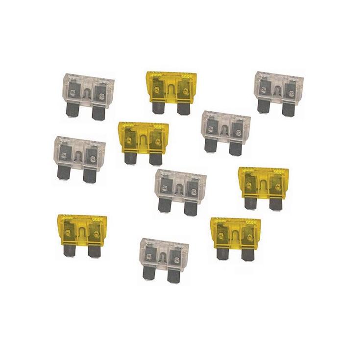 POWERMASTER 15 AMPER AŞIRI YÜK VE KISA DEVRE KORUMA BIÇAKLI OTO SİGORTASI (100LÜ PAKET)