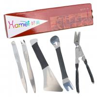 CARSTAR HM-598PRO ARAÇ KAPI KOLU ÇERÇEVE SÖKME SETİ PASLANMAZ ÇELİK (5 FARKLI APARAT)