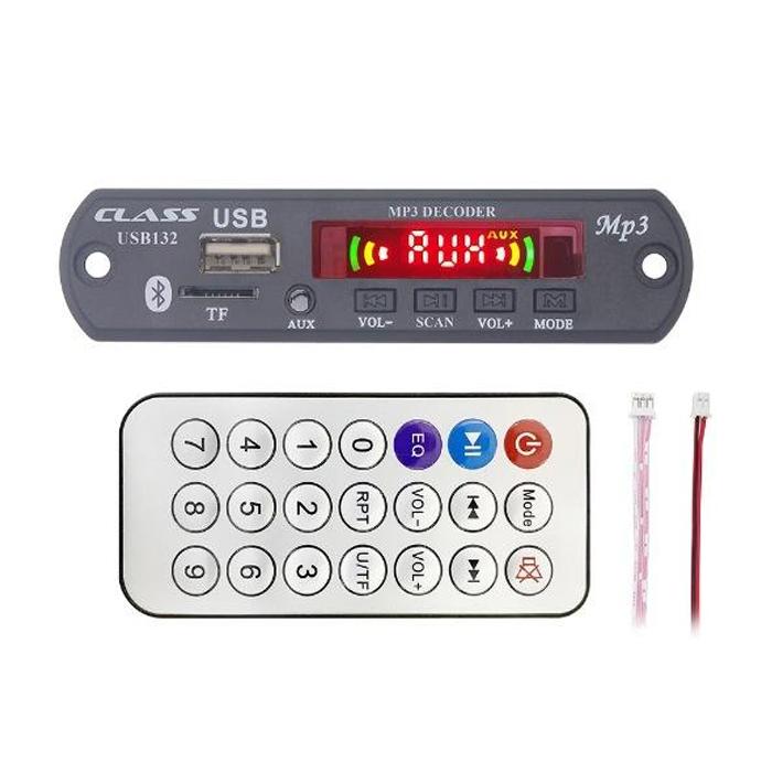 CLASS USB-132 USB/SD/MIC/AUX/BLUETOOTH/KUMANDA EKRANLI ANFİLİ OTO TEYP ÇEVİRİCİ DİJİTAL PLAYER BOARD