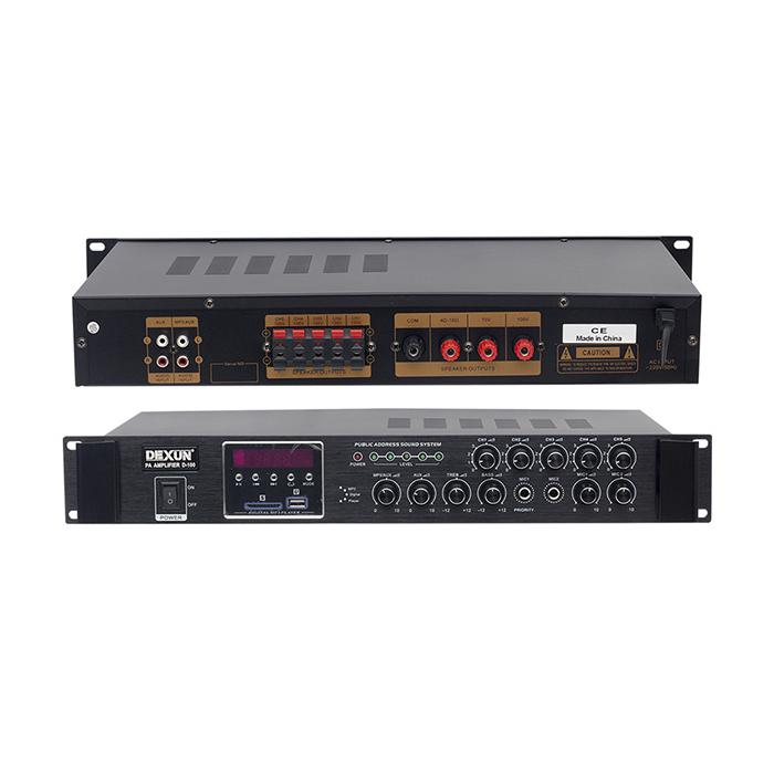 DEXUN D-100 100 WATT USB-BLUETOOTH 5 ZONE HAT TRAFOLU ANFİ