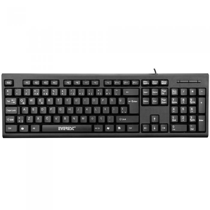 EVEREST KB-871U SİYAH USB STANDART Q KLAVYE