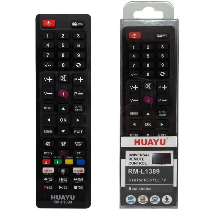 HUAYU KL RM-L1389 NETFLIX - YOUTUBE TUŞLU VESTEL UNIVERSAL LCD LED TV KUMANDA