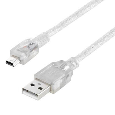 POWERMASTER PM-11937 USB 5 PİN GENİŞ 1.5 METRE ŞEFFAF MAVİ V3 UÇ KABLO (11937=8861)
