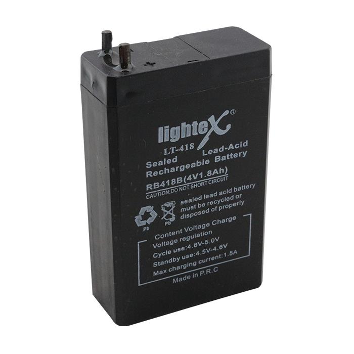 LIGHTEX LT-418 4 VOLT - 1.8 AMPER AKÜ (48 X 21 X 75 MM)