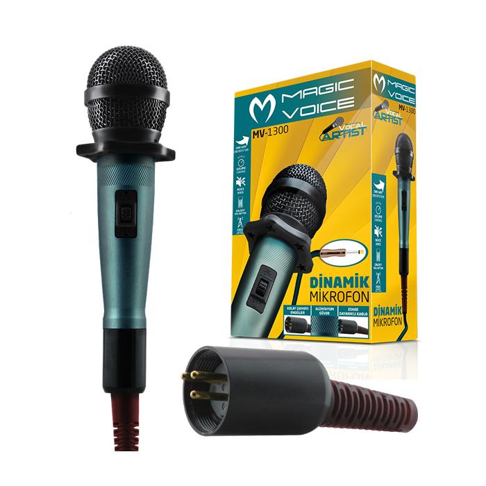 MAGICVOICE MV-1300 KABLOLU DİNAMİK EL MİKROFONU