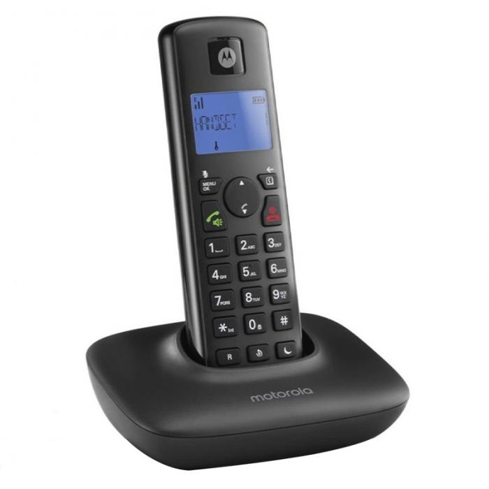 MOTOROLA T401+ KABLOSUZ DECT TELSİZ SABİT HAT TELEFON SİYAH
