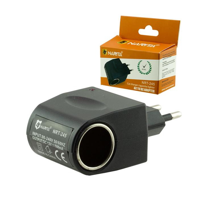 NARİTA NRT-245 AC TO DC ÇAKMAK FİŞİ 220 VOLT ÇEVİRİCİ ADAPTÖR