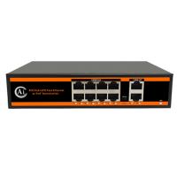 NOVACOM ND1P802ALF-8*10/100M BIT PORTS 2*10/100M UPLINK PORT WATCHDOG POE SWITCH