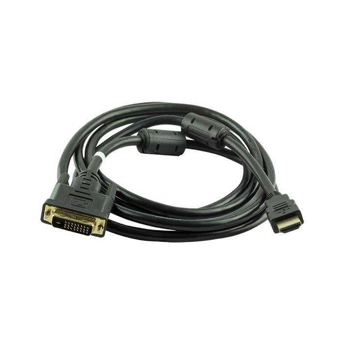 POWERMASTER PM-12002 HDMI ERKEK - DVI ERKEK 24+1 GOLD UÇLU 1.5 METRE HDMI DVI KABLO
