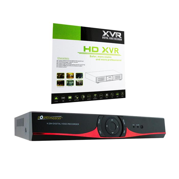 POWERMASTER PM-15464 4 KANAL 2160P 4K ULTRA HD DVR KAMERA KAYIT CİHAZI - AHD/ANALOG/IP/TVI/CVI (XMEYE)