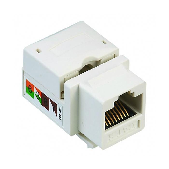 POWERMASTER RJ 45 ŞASE 8P8C UTP CAT6  90 DERECE KEYSTONE JACK