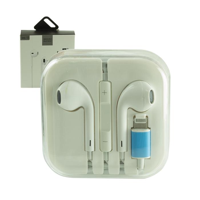 POWERMASTER IPHONE 7-8 PLUS LIGHTINING GİRİŞLİ IOS 11 KABLOLU KULAKLIK