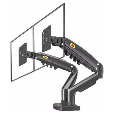 POWERMASTER F160 17 - 27 AMORTİSÖRLÜ STAND ÇİFT KOL LCD-LED MONİTÖR TUTUCU STAND ASKI APARATI