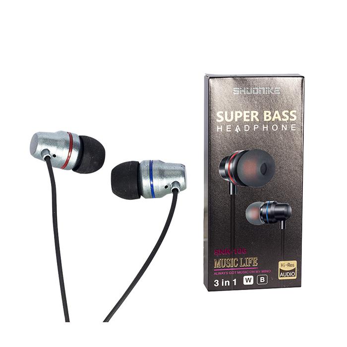 POWERMASTER SNK-106 3.5MM JACKLI 3IN1 KABLOLU MİKROFONLU KULAK İÇİ KULAKLIK