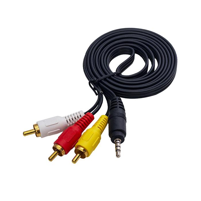 POWERMASTER 1.5 METRE DISCMAN KABLOSU (3.5MM STEREO 3 BOĞUMLU - 3RCA KABLO)