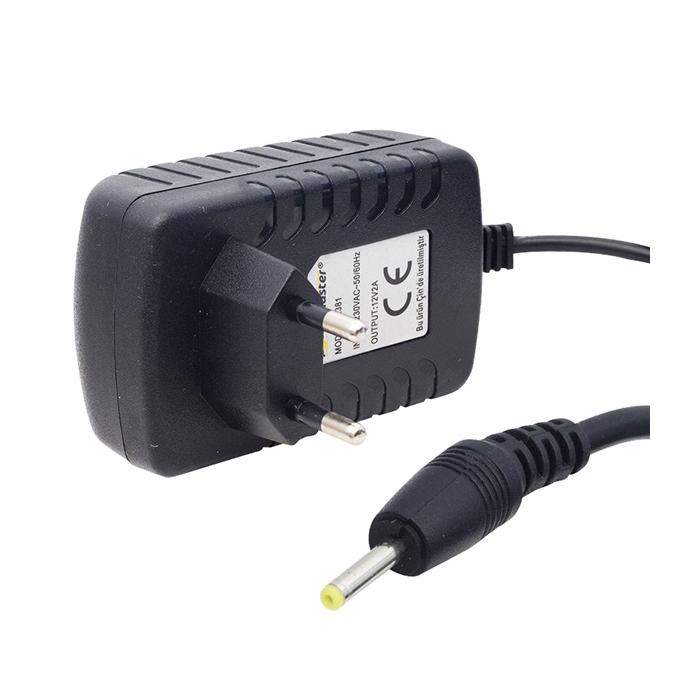 POWERMASTER 12 VOLT - 2 AMPER 2.5*0.7 İNCE UÇLU TABLET PC ADAPTÖRÜ