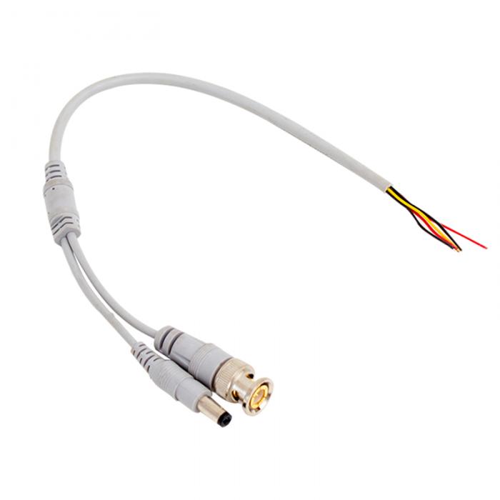 POWERMASTER BNC + POWER JACKLI 30 CM GÜVENLİK KABLOSU - TEKLİ -