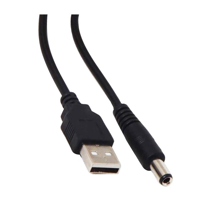 POWERMASTER USB ERKEK 5.5*2.5 UÇLU ADAPTÖR JACKLI 1 MT KABLO