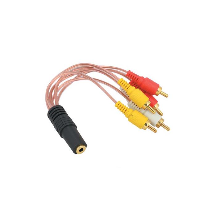 POWERMASTER 3.5 MM STEREO DİŞİ / 6 RCA ERKEK 5+1 KABLO