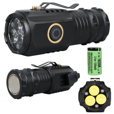 POWERMASTER PM-25118 ŞAPKA EL FENERİ 3 COB LEDLİ 3 MODLU ŞARJLI TYPE-C MIKNATISLI 30X30X80MM