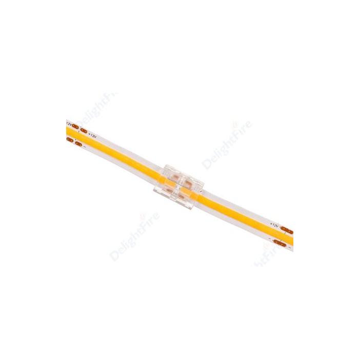 POWERMASTER 10MM ÇİFT UÇLU KONNEKTÖR - COB LED ŞERİT ARA KONNEKTÖRLERİ 2PİN BAĞLANTI