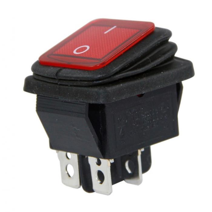 POWERMASTER IC-104W-S GENİŞ KÖRÜKLÜ IŞIKLI ANAHTAR ON-OFF 4P 20 AMPER