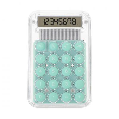 POWERMASTER PM-25418 ŞEFFAF RENK YEŞİL TUŞ 8 HANELİ MINI HESAP MAKİNESİ