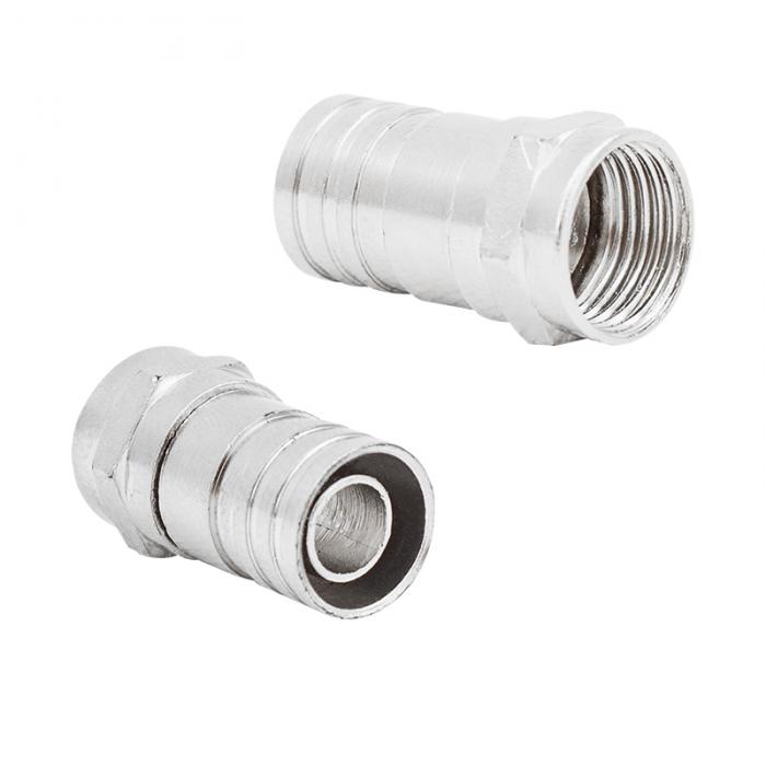 RG6 KISA TİP SIKMALI F KONNEKTÖR