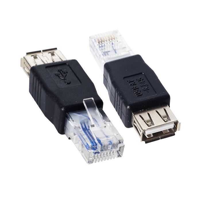 RJ45 ERKEK USB A DİŞİ ETHERNET ÇEVİRİCİ JACK FİŞ