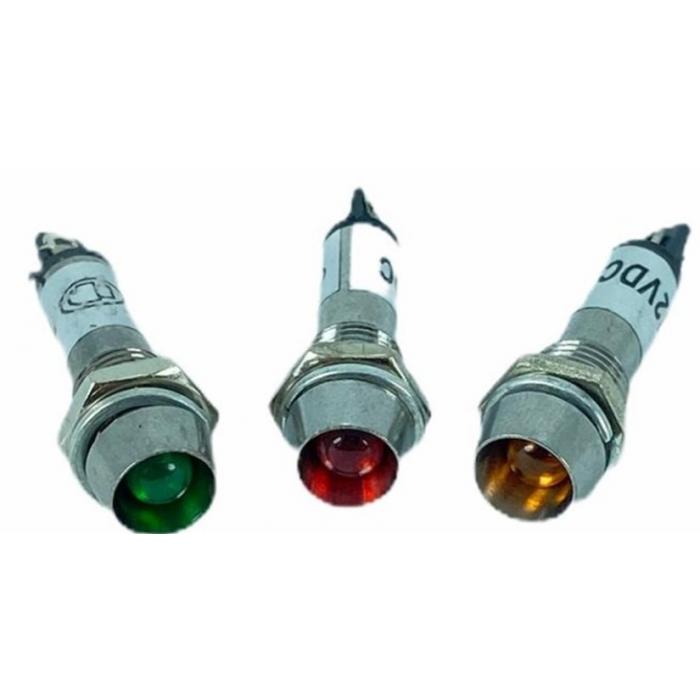IC-225 SİNYAL LAMBASI Ø8MM METAL 12 VOLT