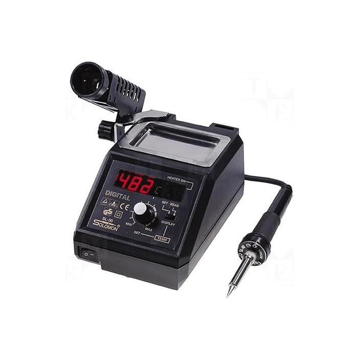 SOLOMON SL-30 ISI AYARLI DİJİTAL GÖSTERGELİ İSTASYONLU HAVYA