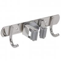 SUNUP SN-26348 ÇİFT KANCALI PASPAS-SÜPÜRGE TUTUCU - KLİPSLİ ASKILIK