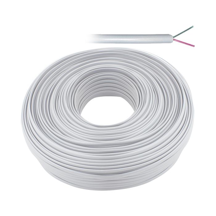 TELEFON KABLOSU 2Lİ BEYAZ FLAT KÖKEN 100 METRE ELEKTROMER