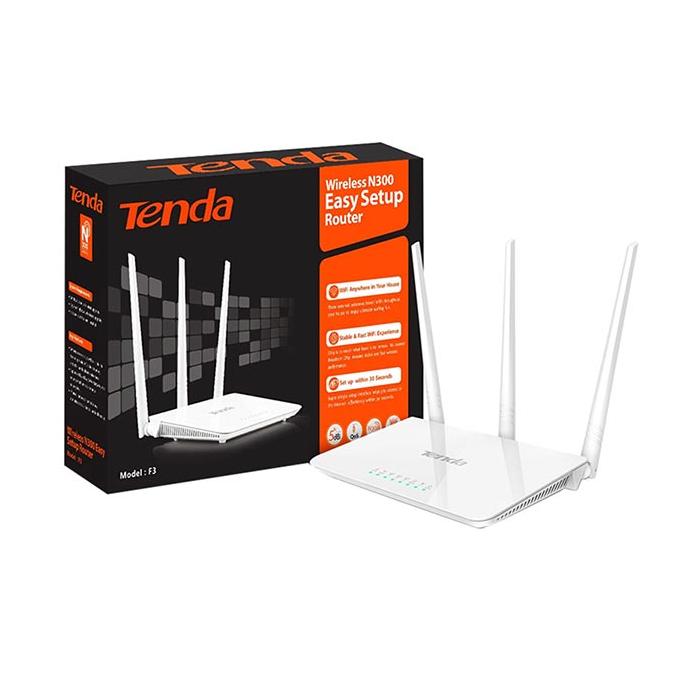 TENDA F3 4 PORT 300 MBPS 3 ANTENLİ ACCESS POINT ROUTER