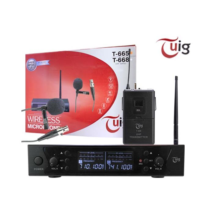 TUIG T-665 1 YAKA KABLOSUZ UHF DIGITAL TELSİZ MİKROFON