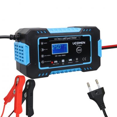 UCOMEN UC-C120501A 12V MAX 6A MAVİ LED GÖSTERGELİ AKÜ ŞARJ CİHAZI
